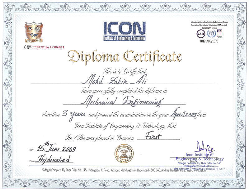 IIET CERTIFICATE